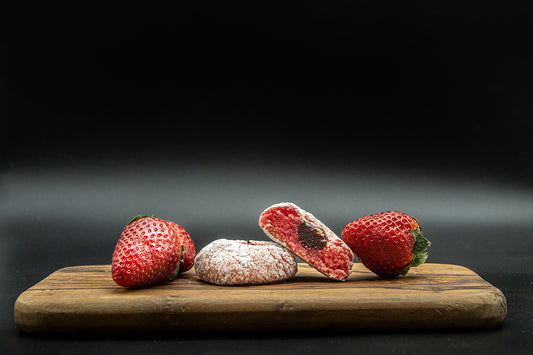 Pasta di Mandorla alla Fragola I Mandelgebäck Erdbeere