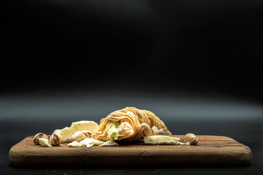 Aragostine I Blätterteigtaschen Pistazie