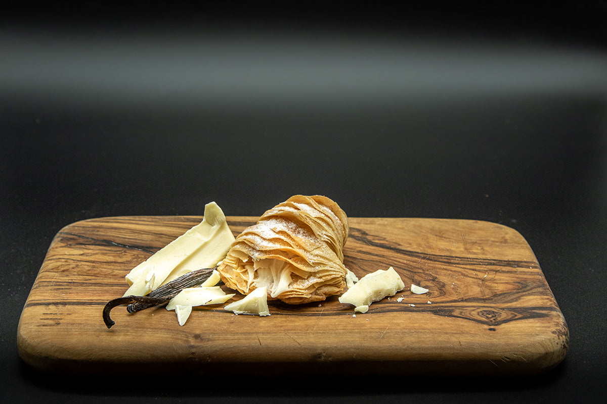 Aragostine I Blätterteigtaschen Vanillecreme